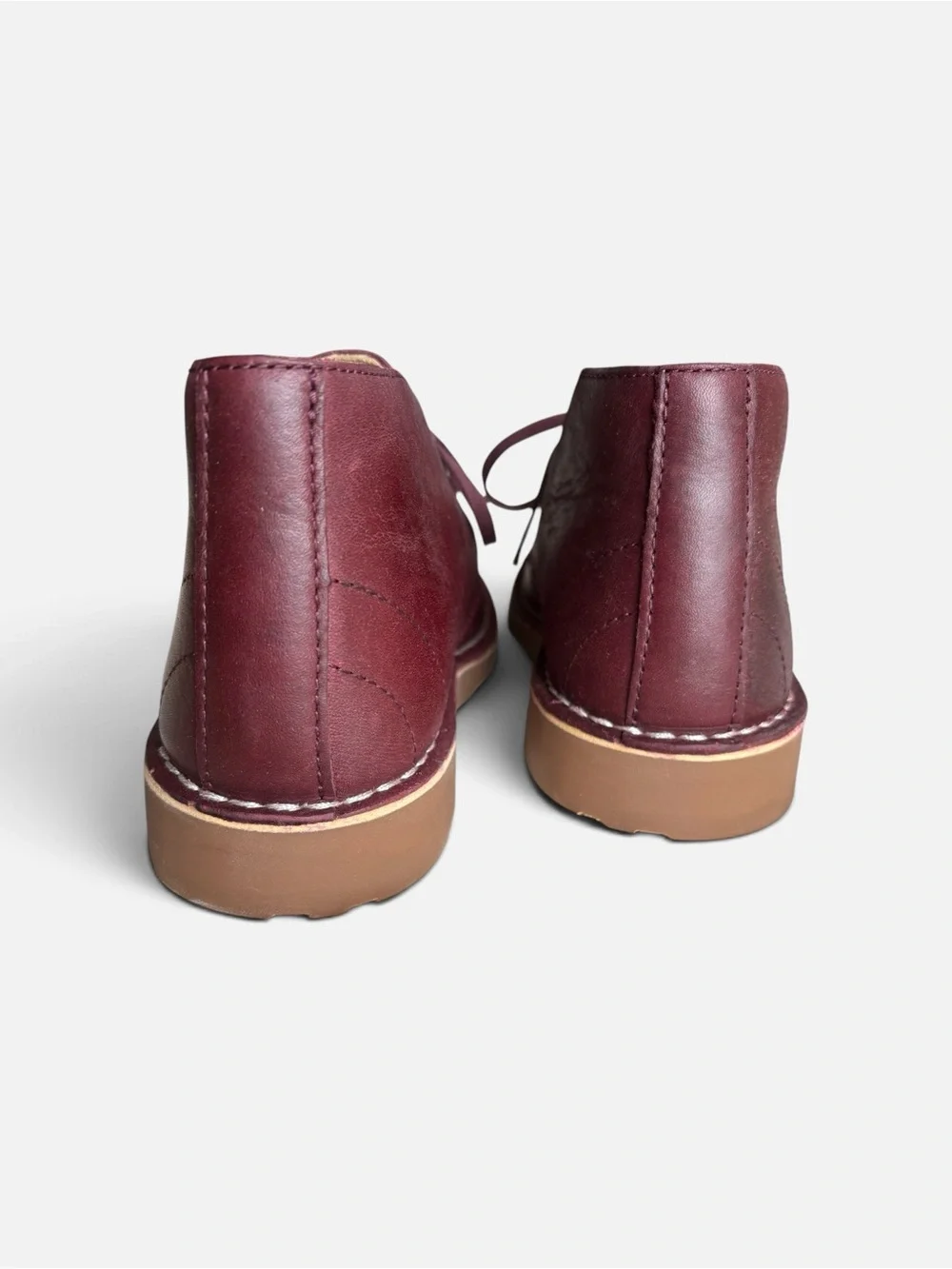 L.L.Bean 7.5M Women’s Burgundy Leather Chukka Ankle Boots Lace-Up – New w Box